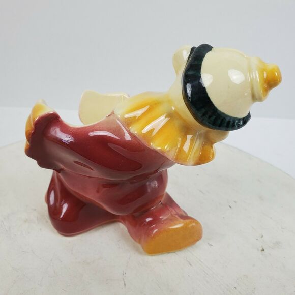 Vintage Shawnee Pottery Circus Clown Figurine 5x5x5.5" USA 619 Ceramic - Picture 4 of 6